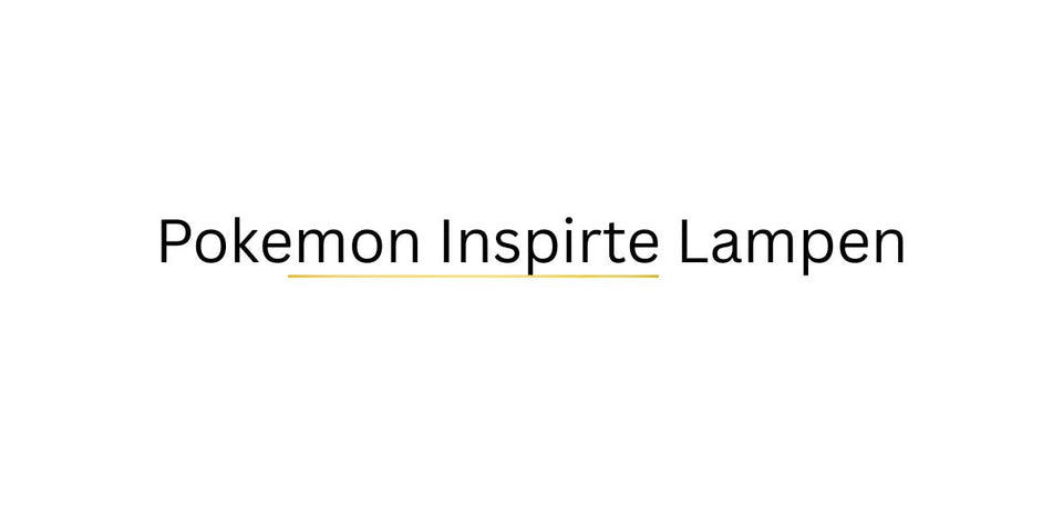 Pokemon Inspirte Lampen