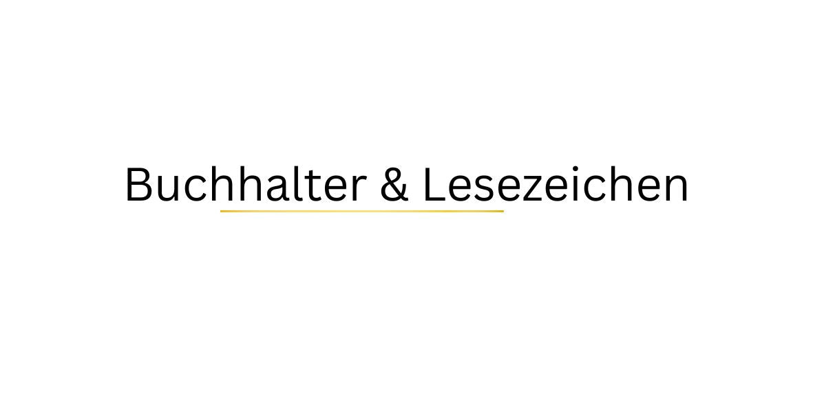 Buchhalter & Lesezeichen