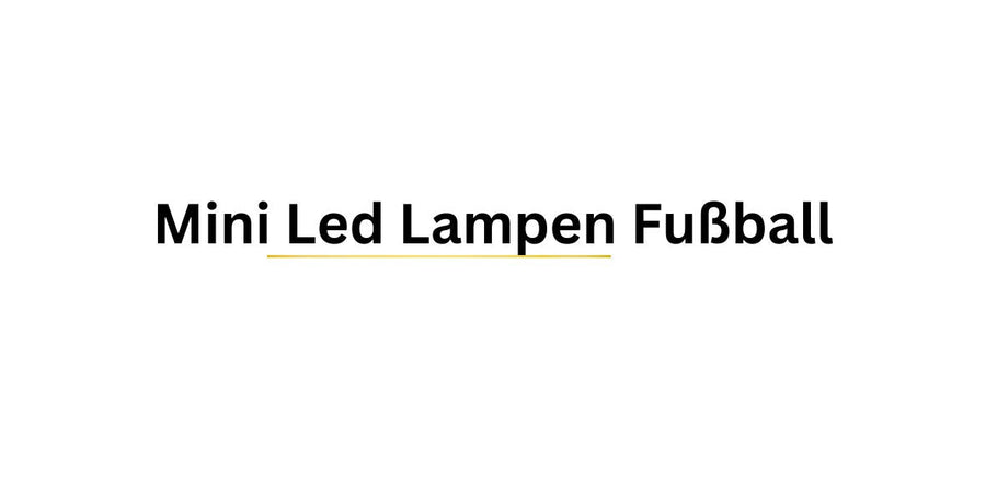 Mini Led Lampen Fußball