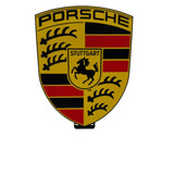 LED-Lampe im Porsche-Stil mit klarer Auto-Silhouette