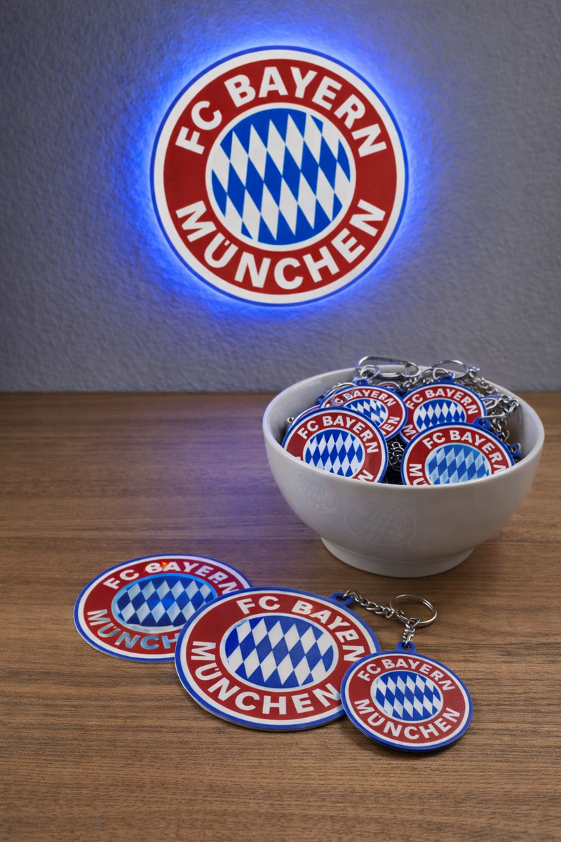 BMW LED Lampe XL 32cm – Fan-Bundle  inkl. Schlüsselanhänger, 5 Sticker & USB-Stecker (Copy)