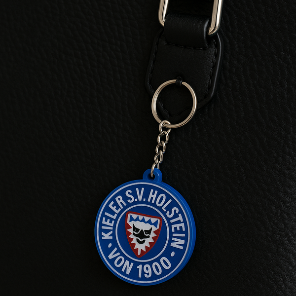 3D-gedruckter Holstein Kiel Schlüsselanhänger als Geschenkidee für Fans.Perfektes Fan-Geschenk, handgefertigt aus PLA und mit Liebe zum Detail produziert