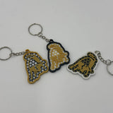 Lamborghini Bulle 3D-Druck Figur in Schwarz auf Holzuntergrund