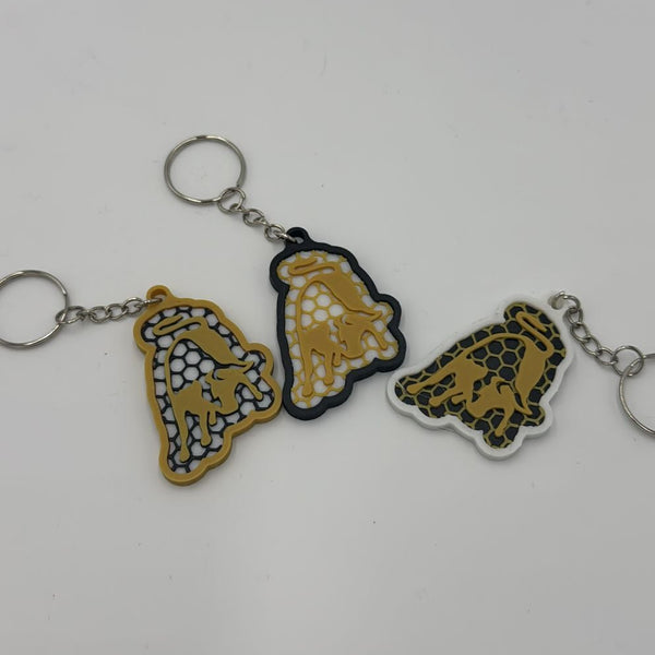 Lamborghini Bulle 3D-Druck Figur in Schwarz auf Holzuntergrund