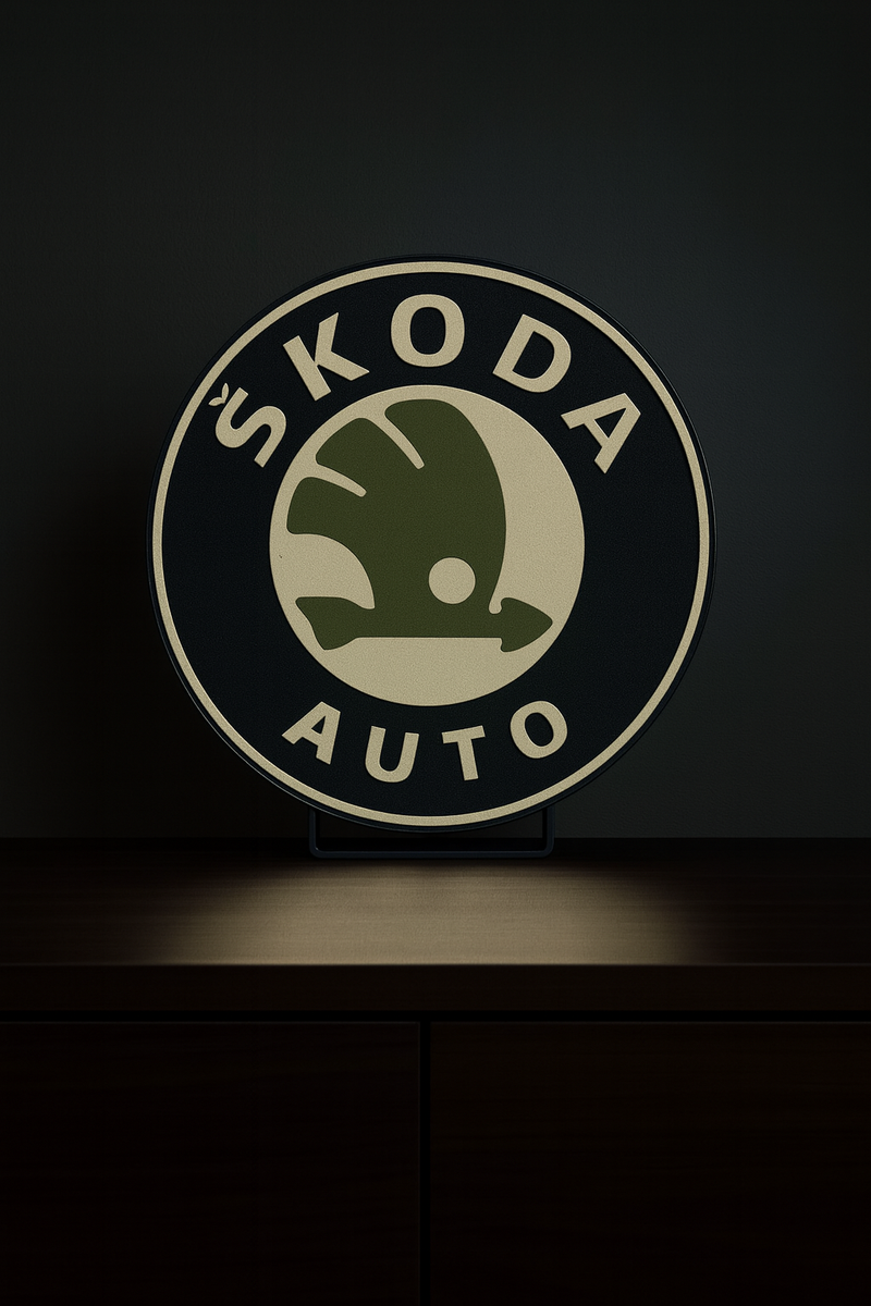 Skoda LED Lichtdesign 33 cm mit klarer Kontur und heller Beleuchtung