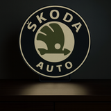 Skoda LED Lichtdesign 33 cm mit klarer Kontur und heller Beleuchtung