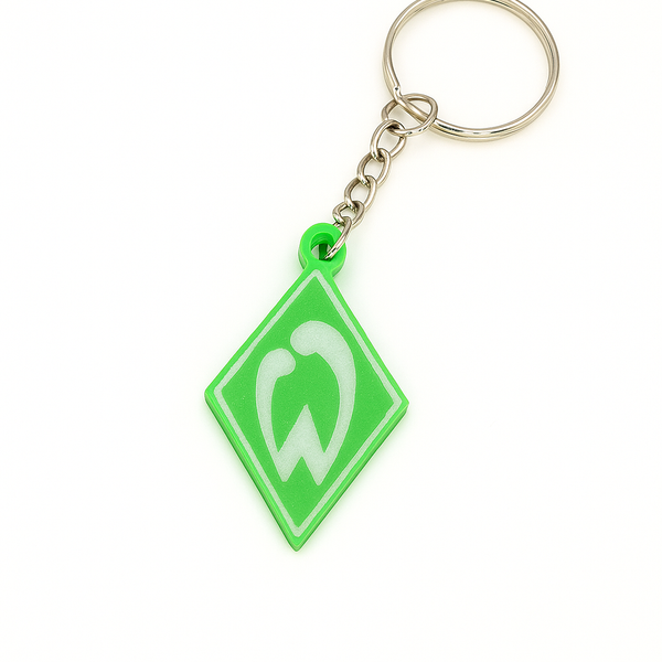 Werder Bremen Schlüsselanhängers mit feiner 3D-Druckstruktur